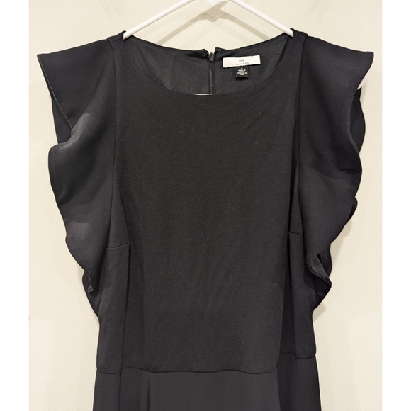 H by Halston Black Flutter Sleeve Maxi Dress Size 4 - Picture 2 of 8